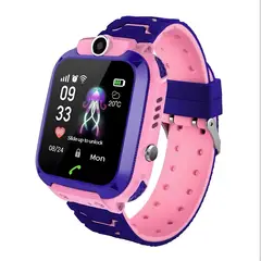 OEM - Smartwatch Q12 para niños con rastreador de ubicación LBS cámara SOS llamadas seguridad ROSADO