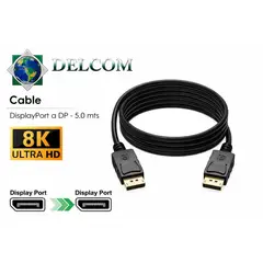 GENERICO - Cable DisplayPort a DisplayPort Delcom 5m 8K