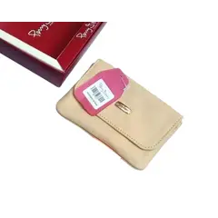 PERRY JHAN - Monedero de Cuero con Tarjetero para Mujer