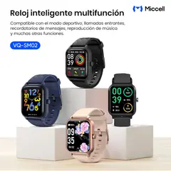 MICCELL - Smartwatch con Llamadas Modo Deportivo y Monitoreo de Ritmo Cardíaco
