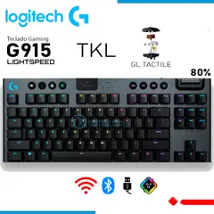 LOGITECH - TECLADO G915 TKL LIGHTSPEED RGB LIGHTSYNC