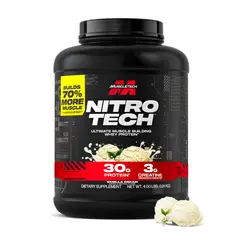 MUSCLETECH - Nitrotech Whey Protein - Nitrotech Performance 4 LB - Vainilla Cream