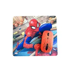 MARVEL SPIDEY - Mouse Optico Inalambrico y Mause Pad Spiderman