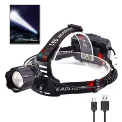 OEM - Linterna de Cabeza - Tactico Recargable - Potente Con Sensor