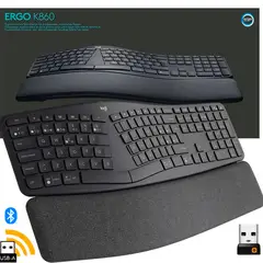 LOGITECH - Teclado Ergonómico Ergo K860 Wireless Bluetooth