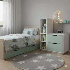 GENERICO - Velador Infantil con Estante Churri Agave Amore Home