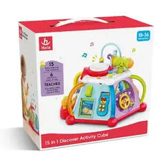 GENERICO - Cubo Didáctico de Actividades y Entretenimiento 15 en 1