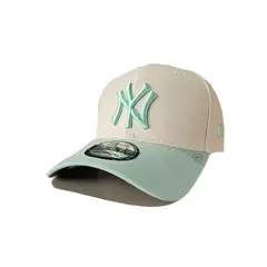 GENERICO - GORRA NEW ERA VERDE CLARO CON CREMA NEW YORK