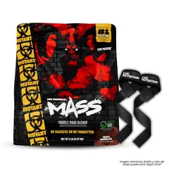 MUTANT - Mass 5 LB Mass Gainer - Triple Chocolate + Straps
