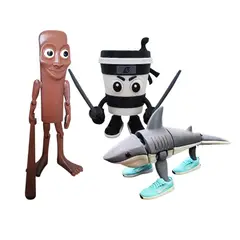 GENERICO - Italian Brainrot Pack 3 Tung Tung Sahur, Asesino Capuccino y Tralalero Tralará