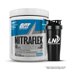 GAT - Nitraflex Pre entreno Sport 30 serv - Blue Raspberry + Shaker