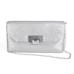 STHEF - CARTERA FIESTA MUJER PLATA 8070