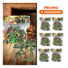GENERICO - Pack6 Kit de Soldaditos de Guerra con Detalles y Accesorios Realistas