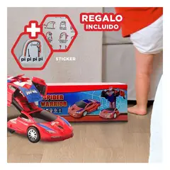 GENERICO - Robot Infantil Diseño Moderno Entretenido y Didactico para Niños Rojo Y+Regalo Sticker