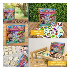 GENERICO - Juego de Mesa 5 en 1 Multijuegos para Niños y Adultos Aprender y Divertirse