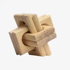 LAR DANIELSEN - Nudo decorativo de madera Knot - Acabado natural