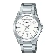 CASIO - RELOJ ORIGINAL MTP-1370D-7A3VDF PLATEADO CAS-129