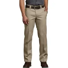 DICKIES - Pantalones de trabajo Flex Slim Fit para hombre color caqui
