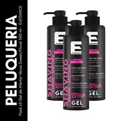 GENERICO - Pack x3 Gel de Afeitar Venus SweetFloral 500 ml - ELEGANCE
