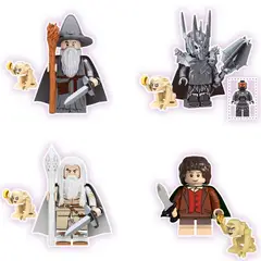 GENERICO - TV5005 Mini figurita de bloque armable anillos señor