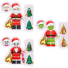 GENERICO - TV3011 Mini figuritade bloque armable Navidad