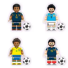 GENERICO - G0090 Mini figurita de bloque armable Futbol