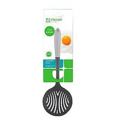 GENERICO - BLISTER DE UTENSILIOS ESPUMADERA NYLON BLANCO HUMO FACUSA