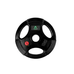 MYGYM HOME EQUIPMENT - Disco Olímpico con Forro Jebe con Agarres 10 KG