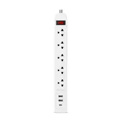 POWER LITE - Supresor de Picos Universal de 5 y 3 USB Tomas 250 VCA PLI 5705UC