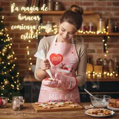 GENERICO - Mandil con Guantes Navideño