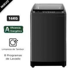 TCL - Lavadora 16 Kg F316TLG Top Load Gris