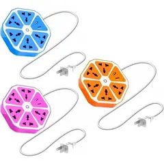 GENERICO - EXTENSION REDONDA 4 TOMAS UNIVERSALES + 4 TOMAS USB 2M