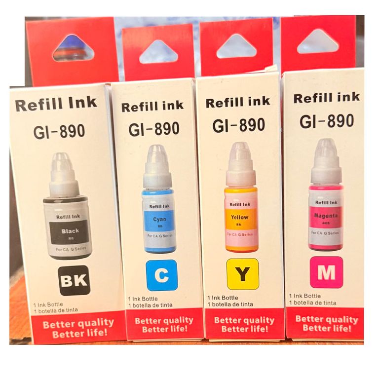 Kit Tinta Compatible GI-190 GI190 para Canon G2100 G3100 G3110 G4100 G4110