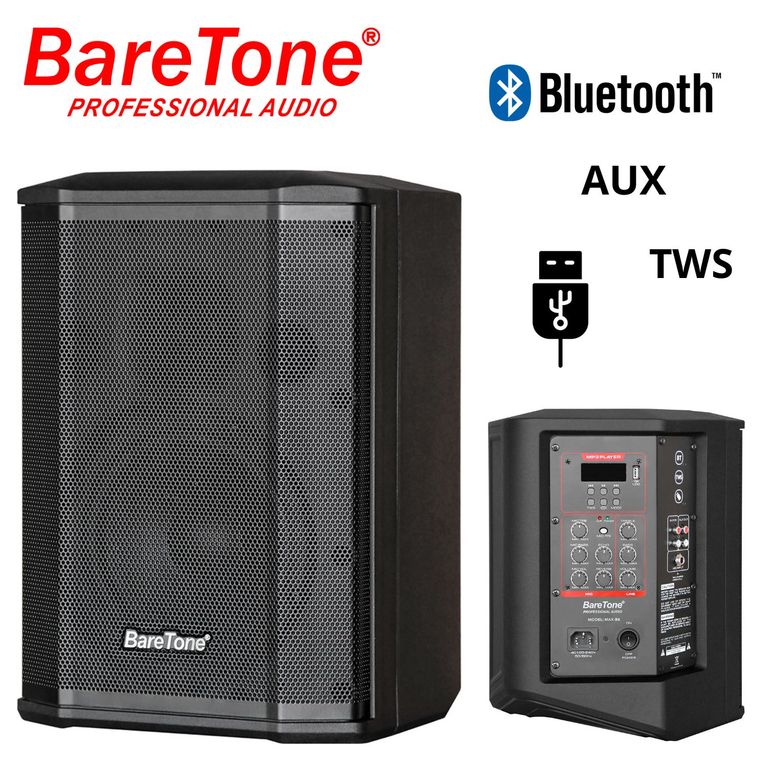 Parlante Portátil MAX B6 USB BT TWS Batería 6 hrs Aprox