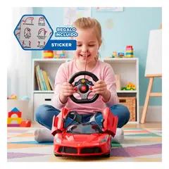 GENERICO - Carro Rapido Rojo Control Remoto para Competencias Infantiles Y+Regalo Sticker