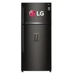 LG - Refrigeradora Hygiene Fresh 509LT GT51SGD Negro Acero