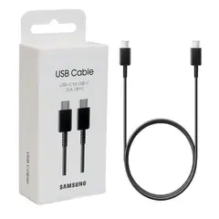 SAMSUNG - Cable Tipo C a Tipo C 18m para S24 Ultra Negro