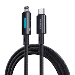 BASEUS - Cable de datos Lit Tipo C a Lightning 20W de 2m Negro