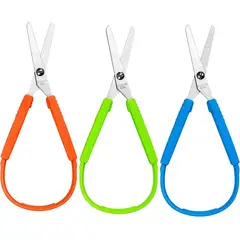 GENERICO - PACK DE 2 TIJERAS DIDACTICAS FLEXIBLES