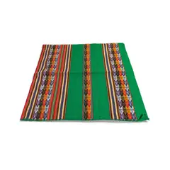 ACHALLAY ARTESANIA DE BARRO - Mantel Andino 116 cm de largo x 106 cm de ancho - Verde