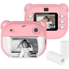 GENERICO - Cámara Digital de impresión instantánea para niños Full HD Selfie