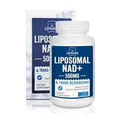 VITAMINA - Liposomal NAD+ 500mg & Trans-Resveratrol 300mg (60 Softgels) – Lepoznan