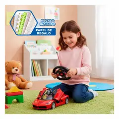 GENERICO - Carro Potente Rojo Control Remoto para Diversion en Casa y Parque Y+Papel Regalo