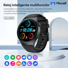 MICCELL - Smartwatch con Llamadas Modo Deportivo y Monitoreo de Ritmo Cardíaco