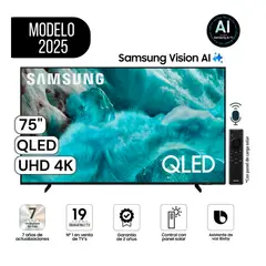SAMSUNG - Televisor 75 Qled Q7f Vision Ai Smart Tv 2025 (QN75Q7FAAGXPE)