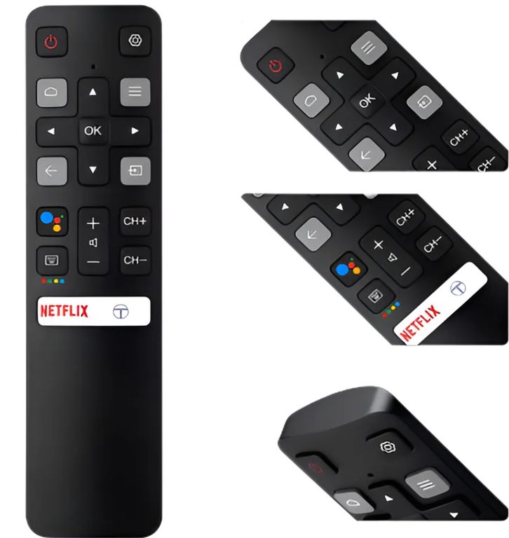 Control Para Tcl Smart Tv Andorid Rc802v todos Los Modelos