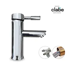 GENERICO - CAÑO MONOCOMANDO OVALIN BRONCE PESADO 17CM MEZCLADORA CROMADO