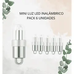GENERICO - MINI LUZ LED INALÁMBRICA PACK X6 unidades