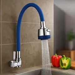 GENERICO - Llave Ganso de Cocina Azul GF1206-47