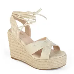 STHEF - SANDALIA MUJER CASUAL DORADO 8049